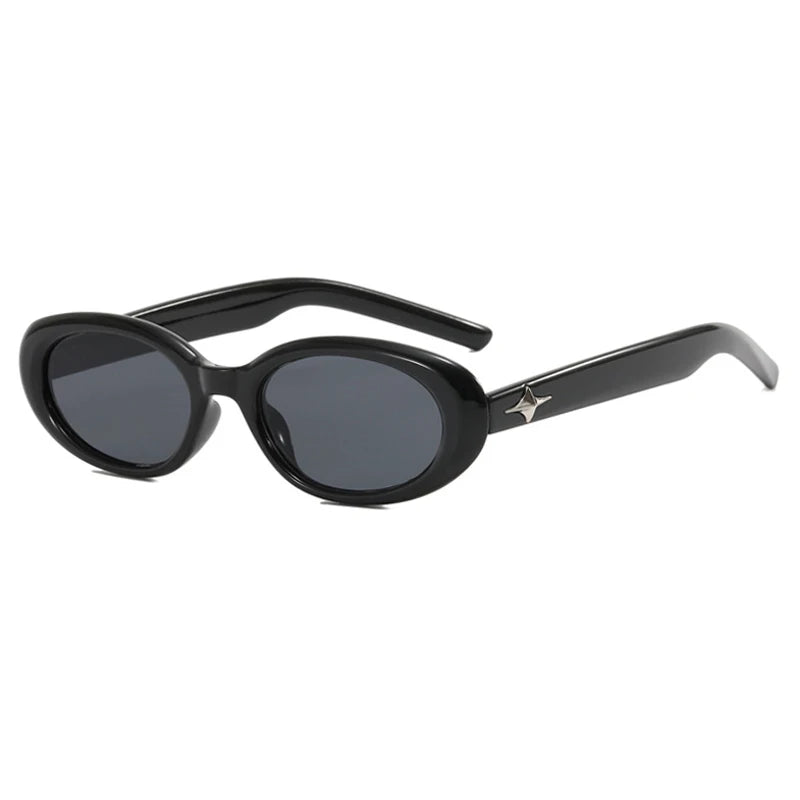 Vintage Oval Sunglasses – Trendy Punk Style Shades