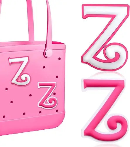 2PCS Alphabet Charms – 3D Letter Accessories for Personalizing Beach Bags