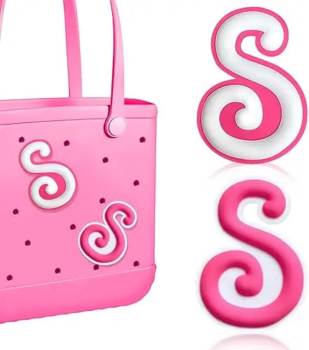 2PCS Alphabet Charms – 3D Letter Accessories for Personalizing Beach Bags