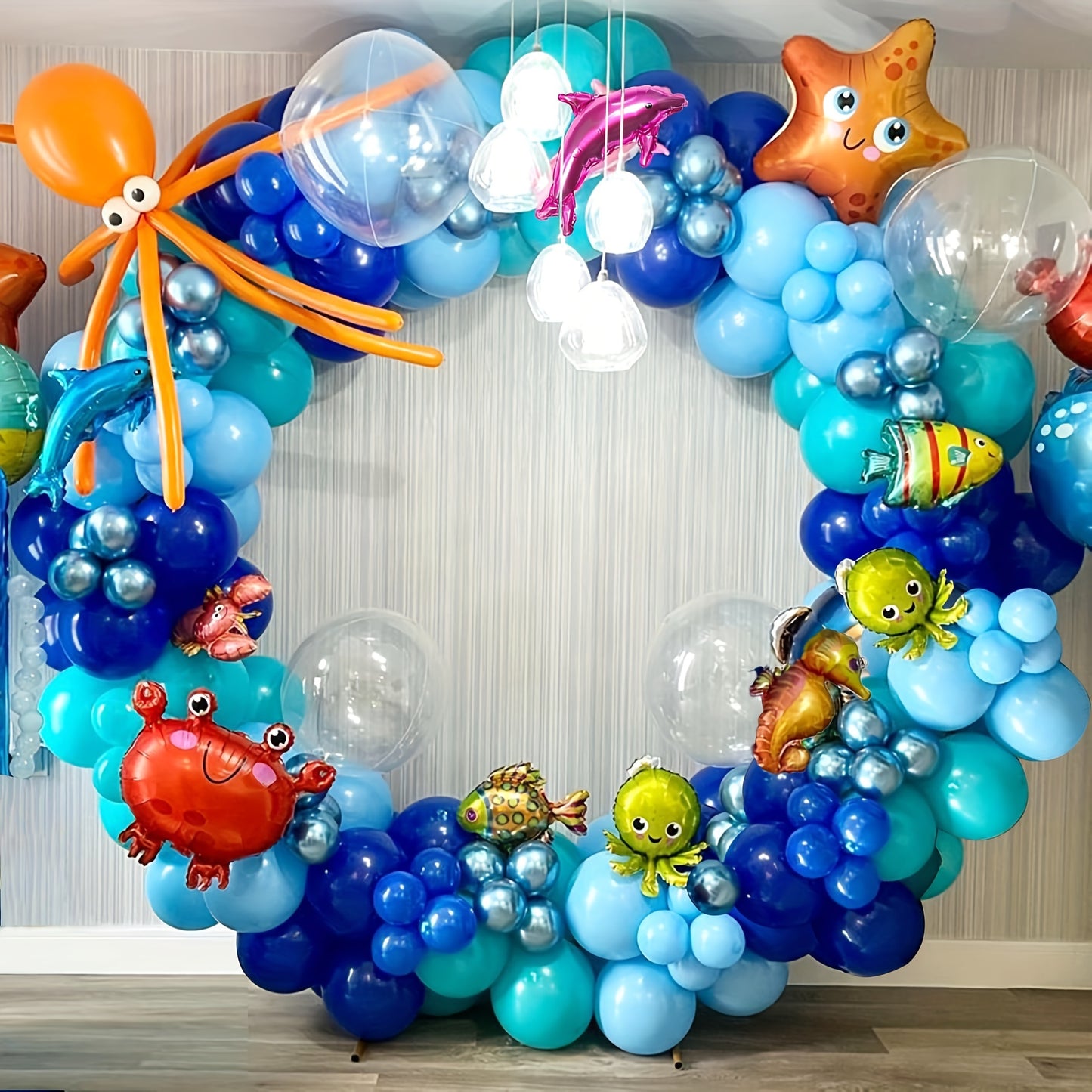 159PCS Ocean Balloon Garland Kit – Underwater Party Decor