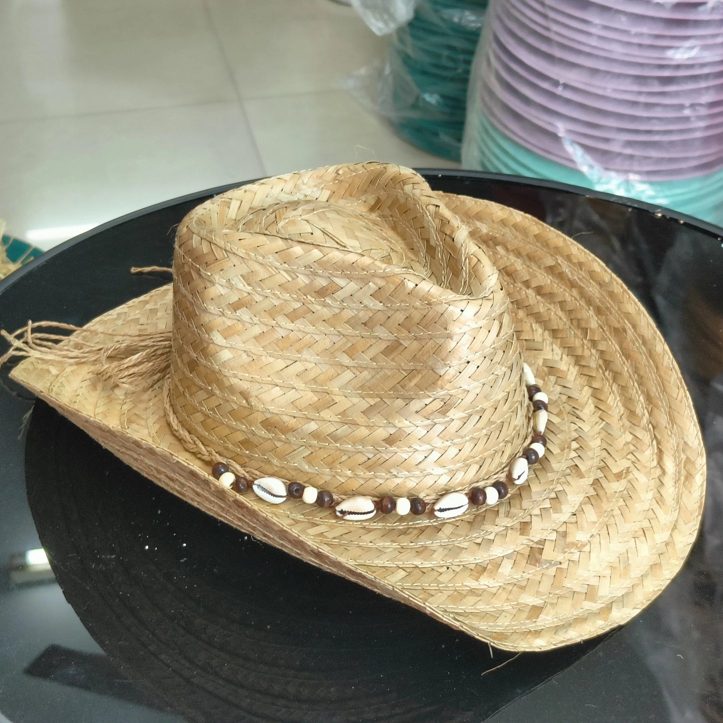 SphereGoods Natural Cowboy Hat