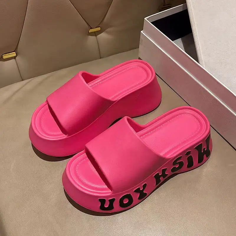 Women’s Thick Platform Cloud Slippers – Soft & Non-Slip