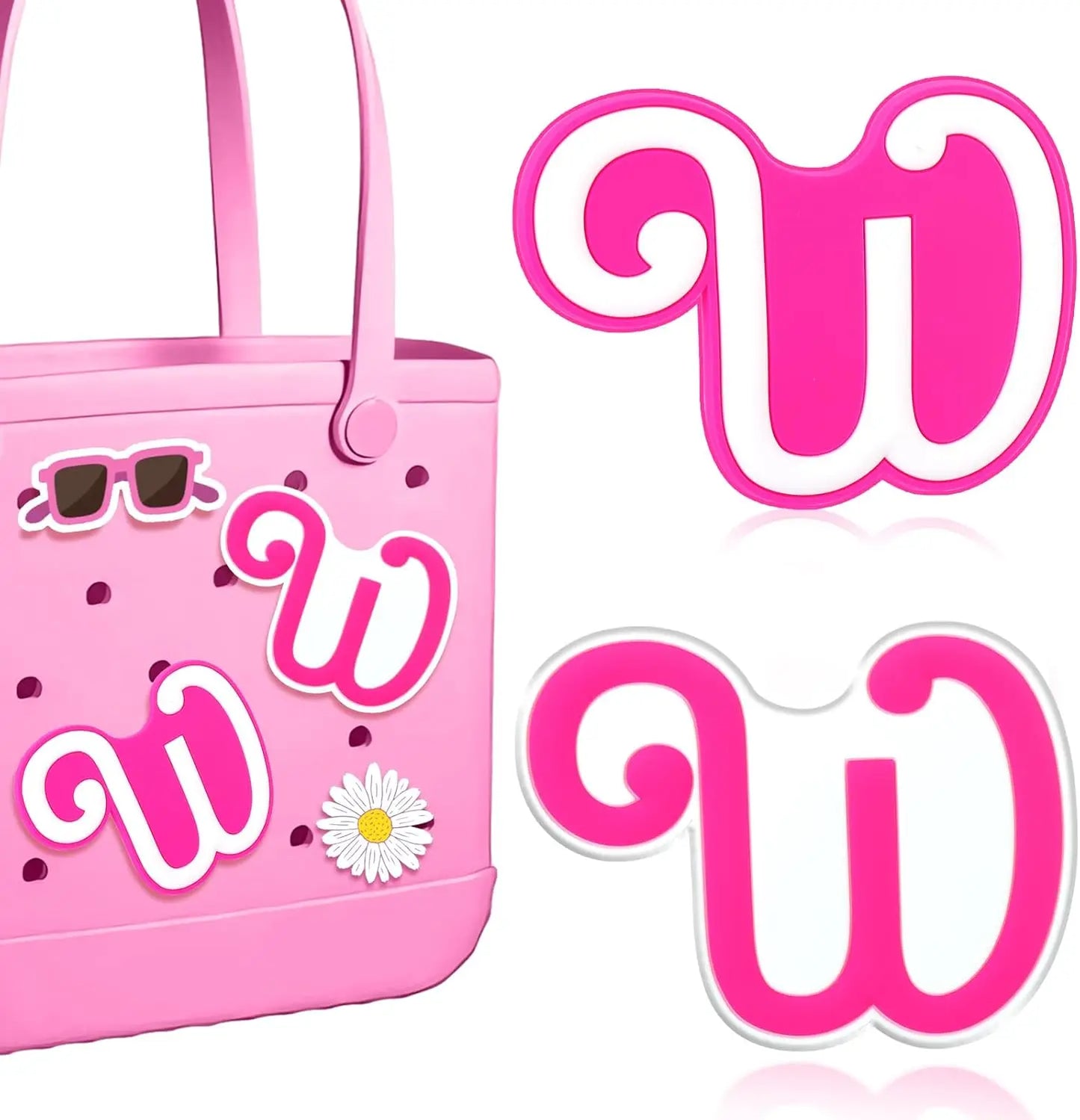 2PCS Alphabet Charms – 3D Letter Accessories for Personalizing Beach Bags