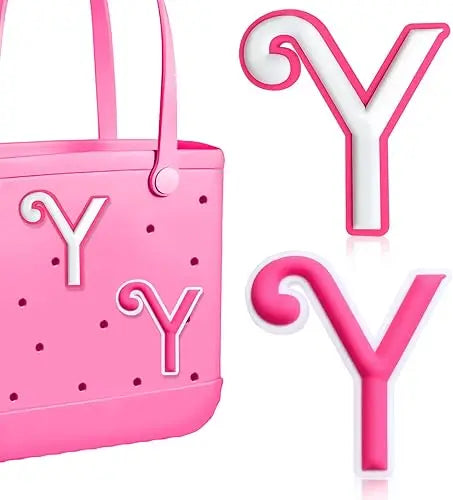 2PCS Alphabet Charms – 3D Letter Accessories for Personalizing Beach Bags
