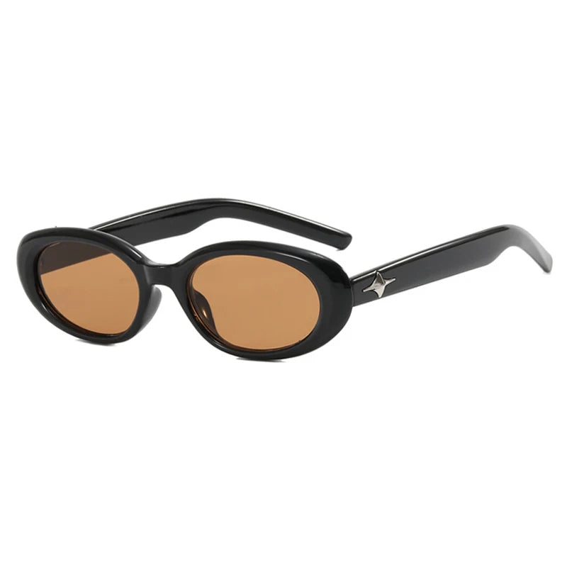 Vintage Oval Sunglasses – Trendy Punk Style Shades