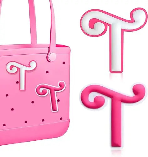 2PCS Alphabet Charms – 3D Letter Accessories for Personalizing Beach Bags