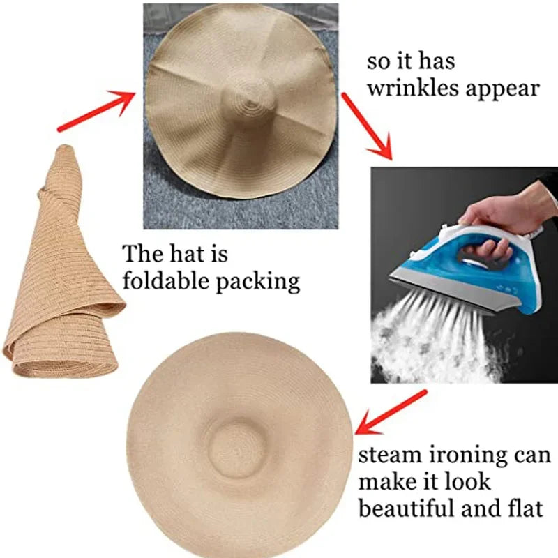 SphereGoods Oversized 70cm Beach Hat