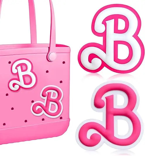 2PCS Alphabet Charms – 3D Letter Accessories for Personalizing Beach Bags