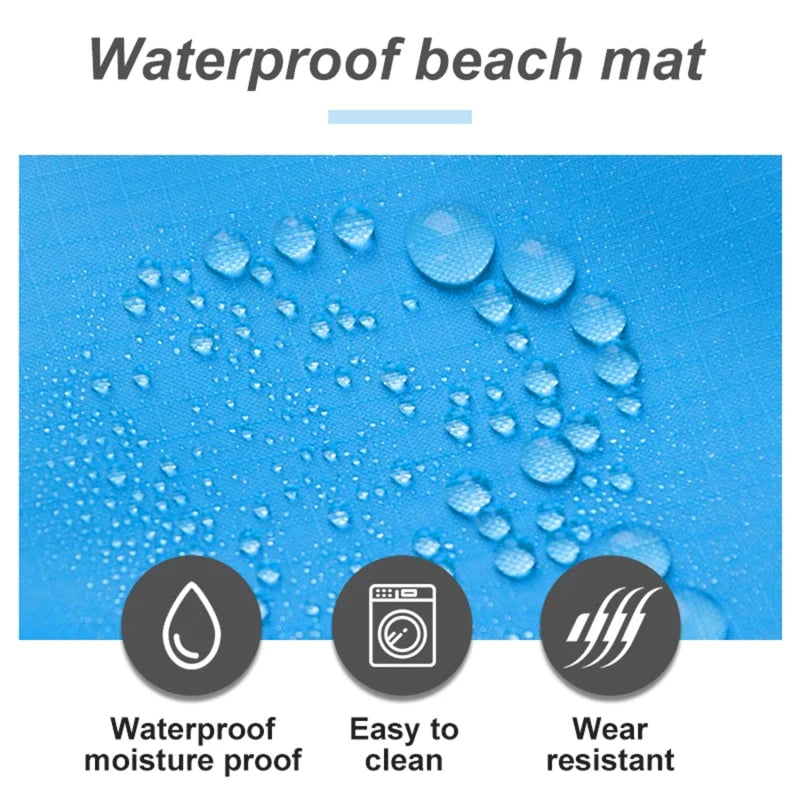 Extra Large Waterproof Beach Mat – Sand-Free & Portable