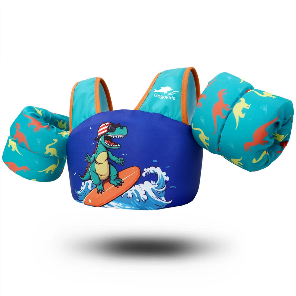 SphereGoods Kids' Float Vest with Arm Sleeves – Safe & Fun Swimming Aid