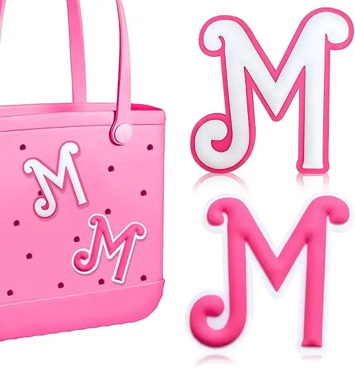 2PCS Alphabet Charms – 3D Letter Accessories for Personalizing Beach Bags
