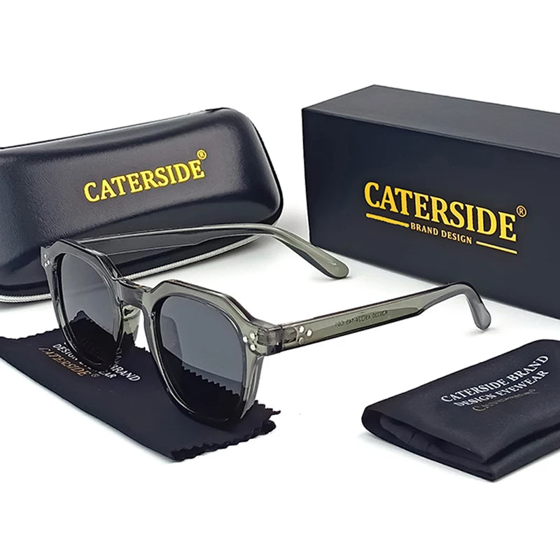 CATERSIDE Retro Polarized Sunglasses – Ultralight TR90 Frame