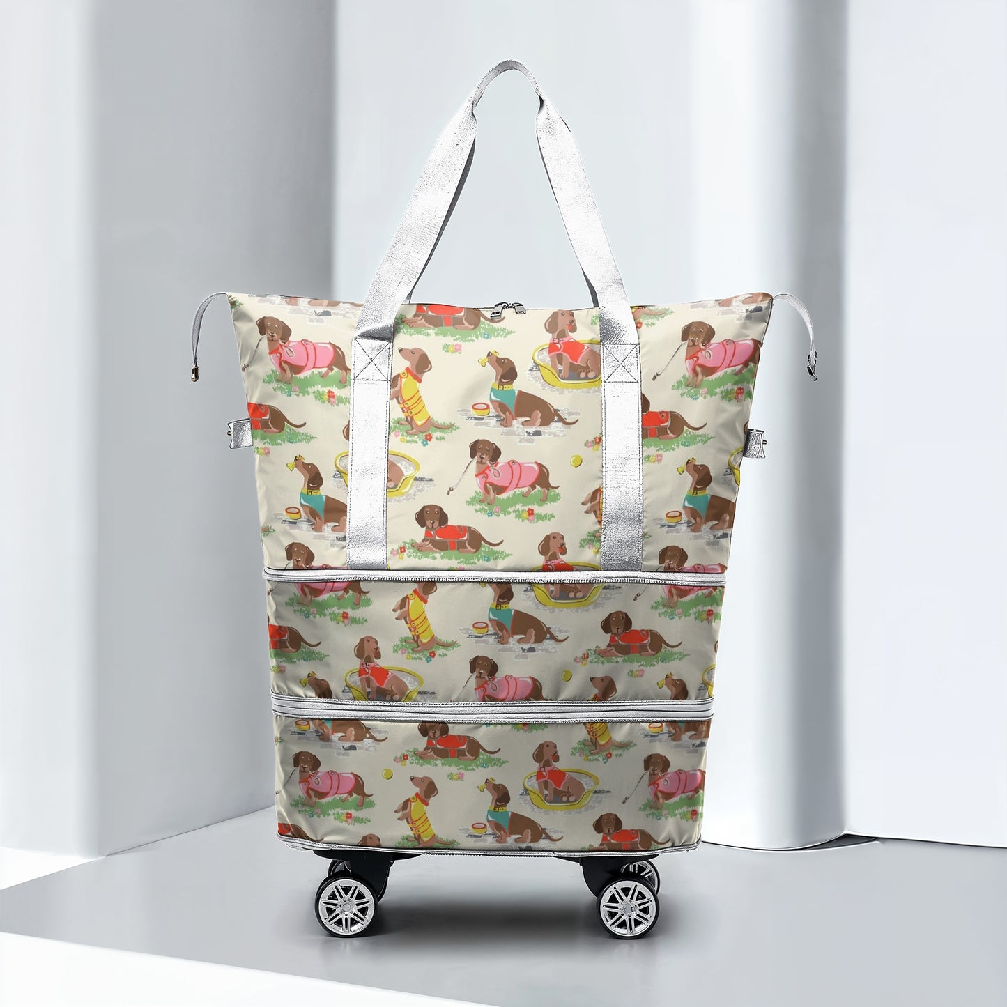 Spheregoods Luggage Bag Dachshund Summer Fun