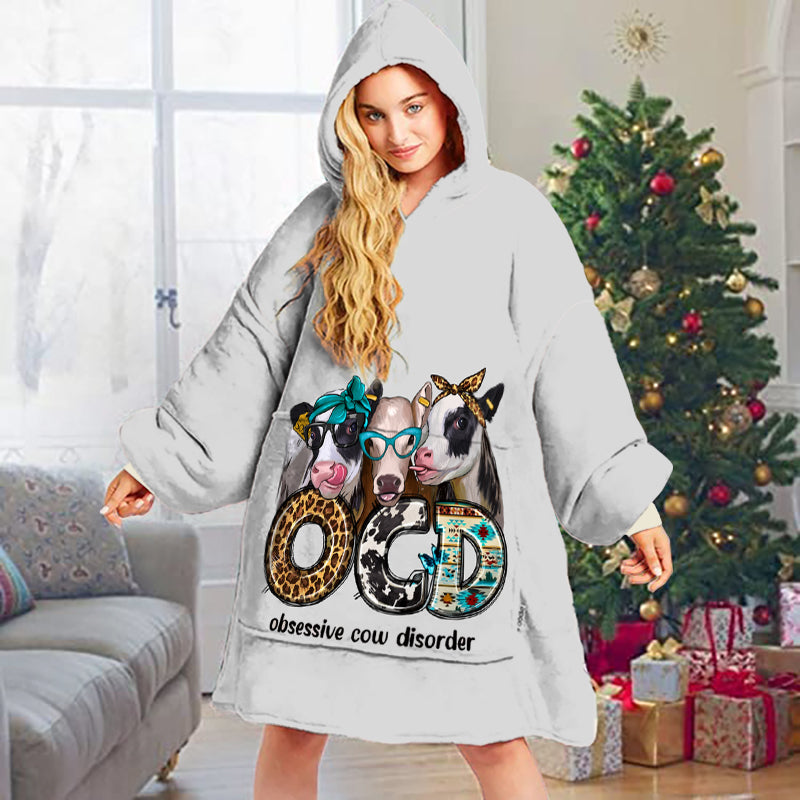 Spheregoods Huggie Blanket Obsessive Cow Disorder