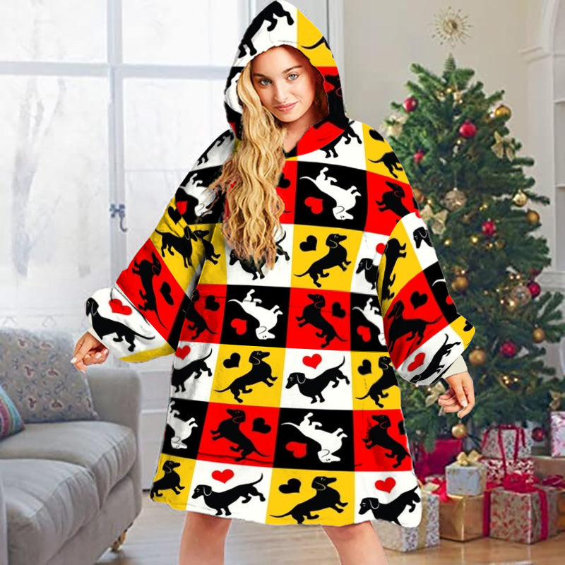 Spheregoods Huggie Blanket Doxie Love Patch