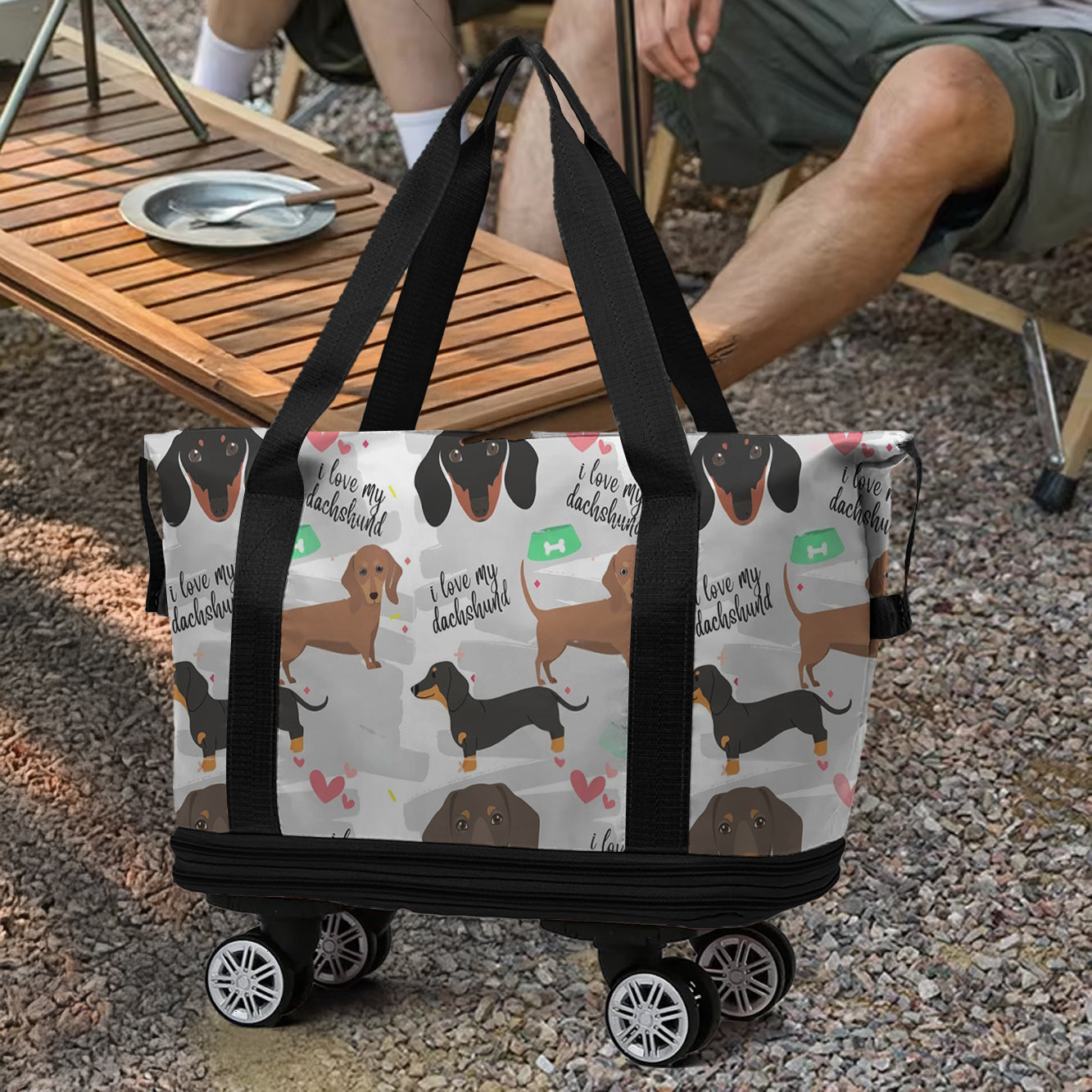 Spheregoods™ Luggage Bag Love My Dachshund