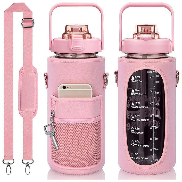 2L Water Bottle Sleeve – Insulated Case with Strap for Outdoor & Sports Use