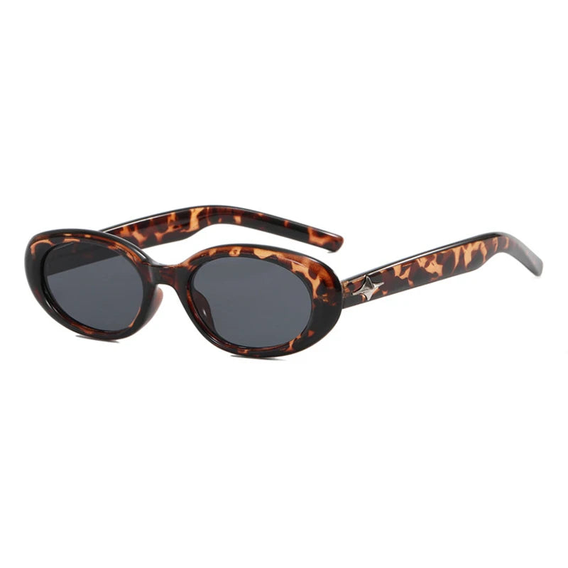 Vintage Oval Sunglasses – Trendy Punk Style Shades
