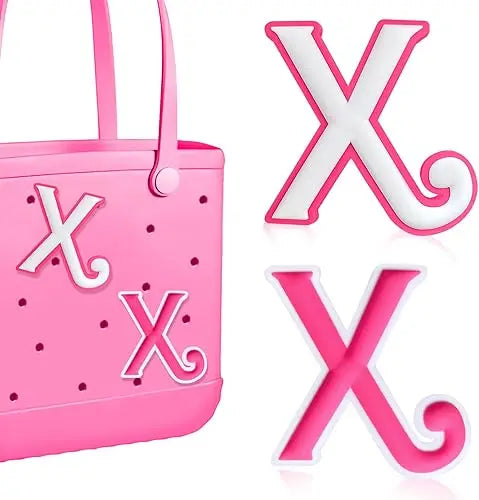 2PCS Alphabet Charms – 3D Letter Accessories for Personalizing Beach Bags