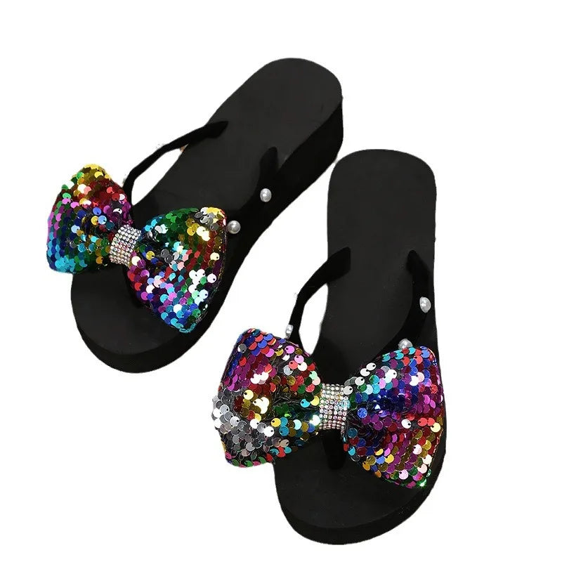 SphereGoods Women's Platform Flip-Flops