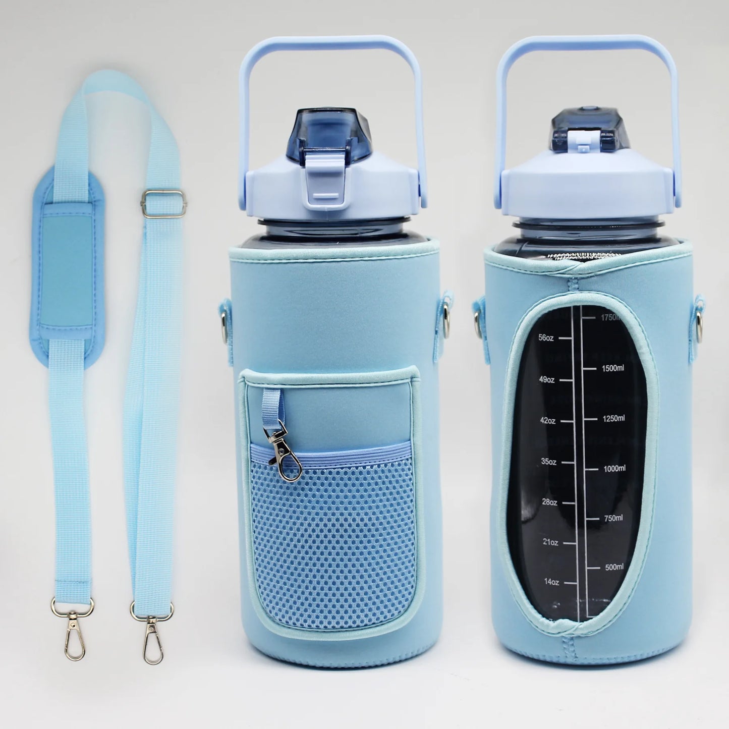 2L Water Bottle Sleeve – Insulated Case with Strap for Outdoor & Sports Use