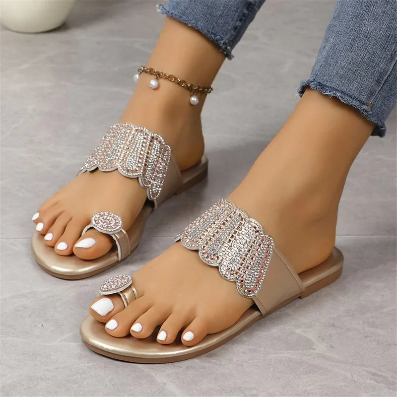 SphereGoods Bling Beach Slippers