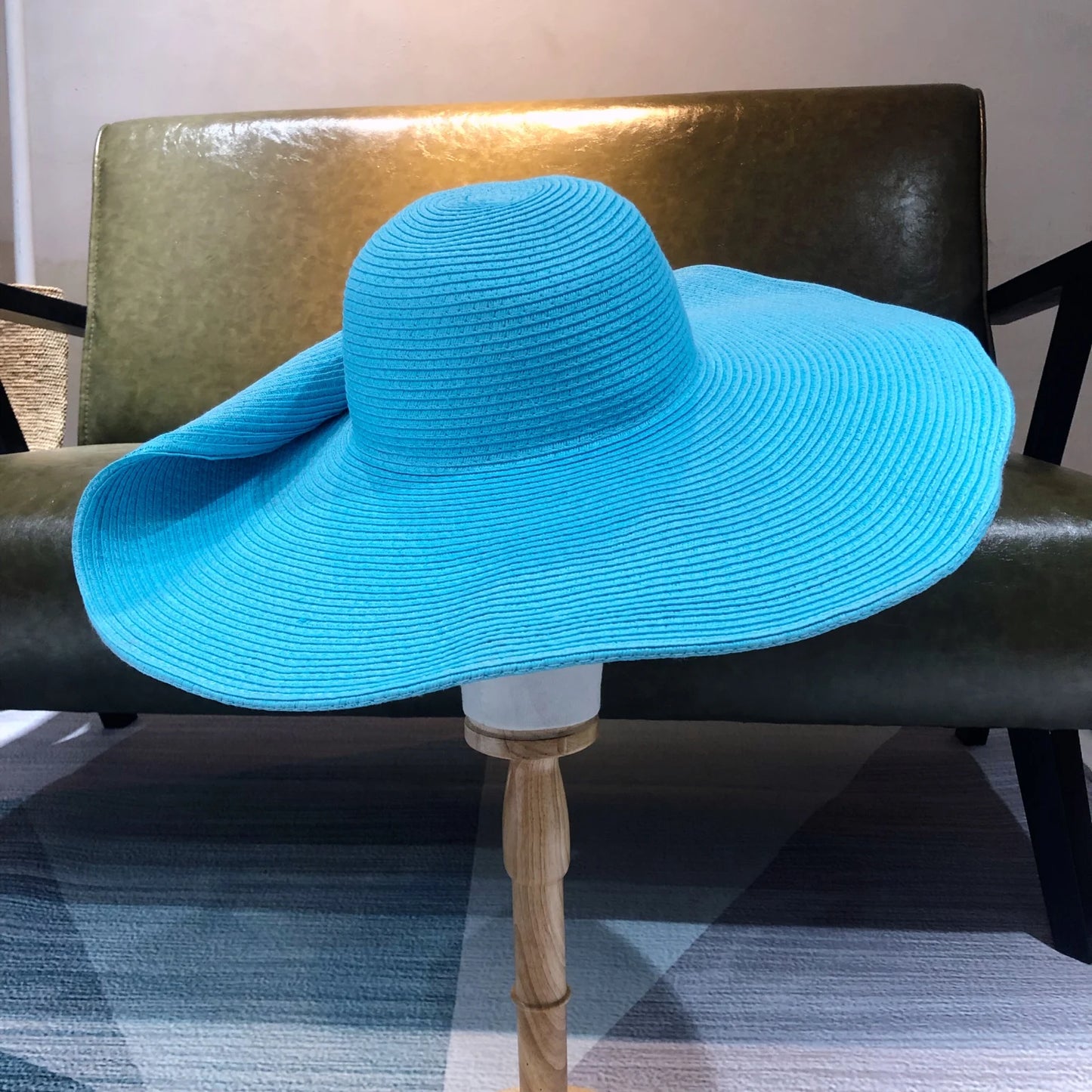 SphereGoods 25cm Elegant Raffia Sun Hat