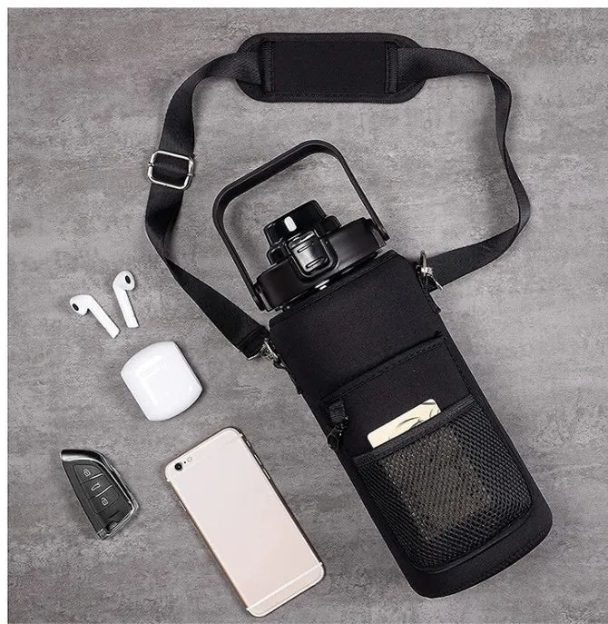 2L Water Bottle Sleeve – Insulated Case with Strap for Outdoor & Sports Use