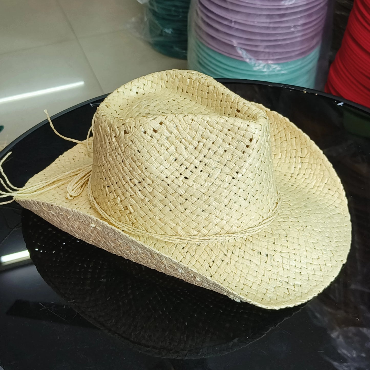 SphereGoods Natural Cowboy Hat