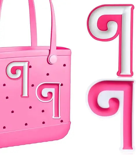 2PCS Alphabet Charms – 3D Letter Accessories for Personalizing Beach Bags