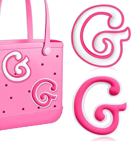 2PCS Alphabet Charms – 3D Letter Accessories for Personalizing Beach Bags