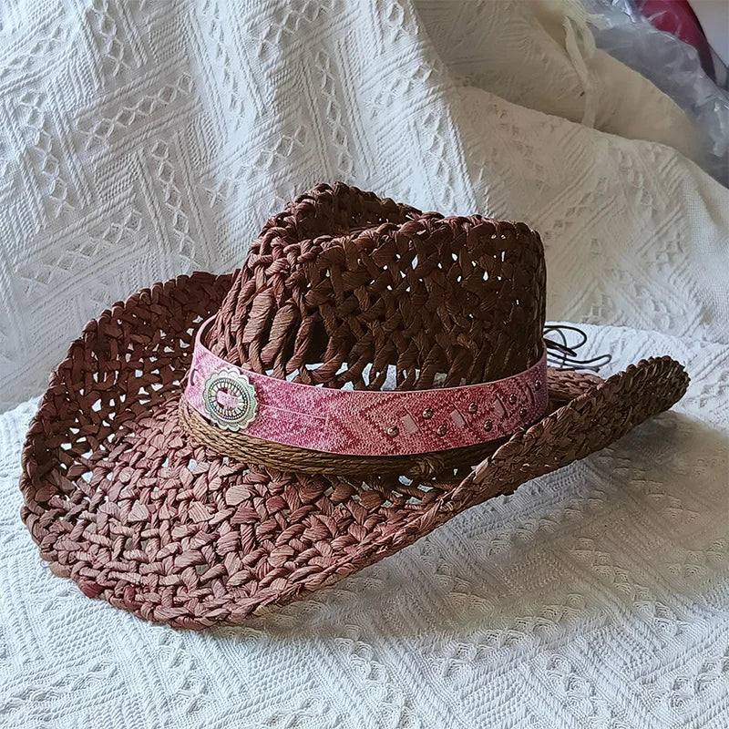 SphereGoods Natural Cowboy Hat