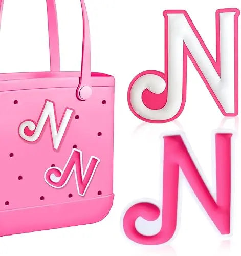 2PCS Alphabet Charms – 3D Letter Accessories for Personalizing Beach Bags