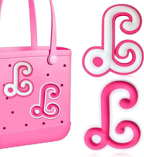 2PCS Alphabet Charms – 3D Letter Accessories for Personalizing Beach Bags