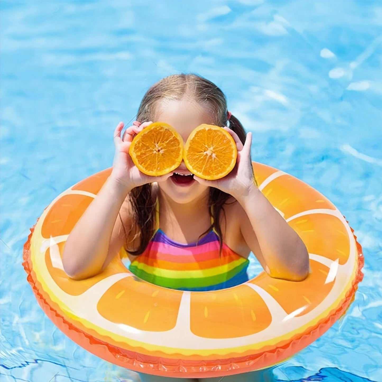 SphereGoods Watermelon Swim Ring – Fun Inflatable Pool Float