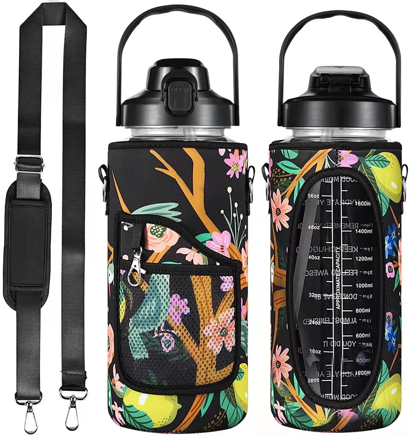2L Water Bottle Sleeve – Insulated Case with Strap for Outdoor & Sports Use