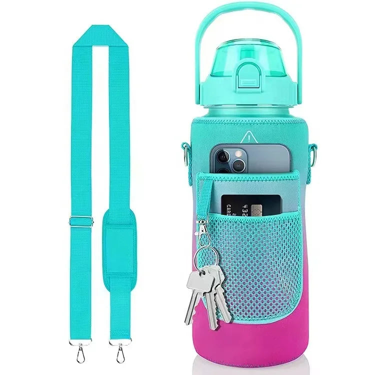 2L Water Bottle Sleeve – Insulated Case with Strap for Outdoor & Sports Use