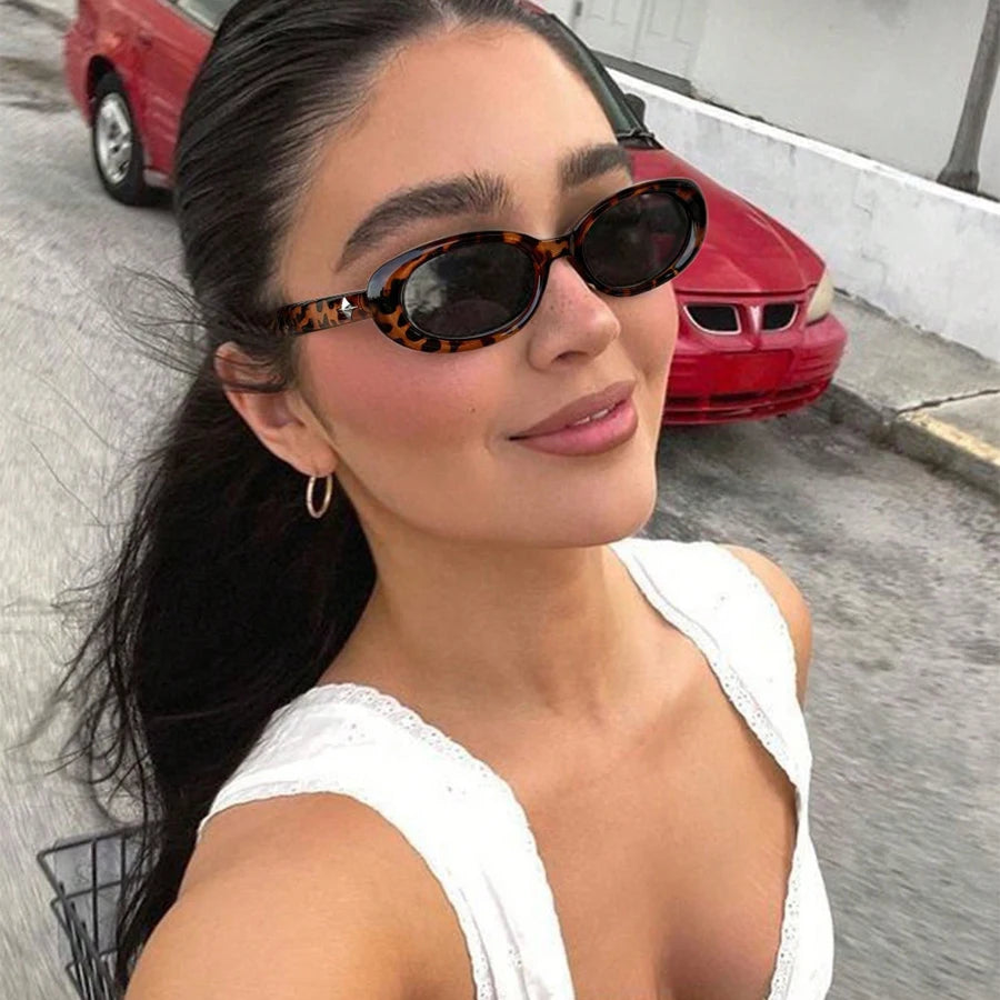 Vintage Oval Sunglasses – Trendy Punk Style Shades