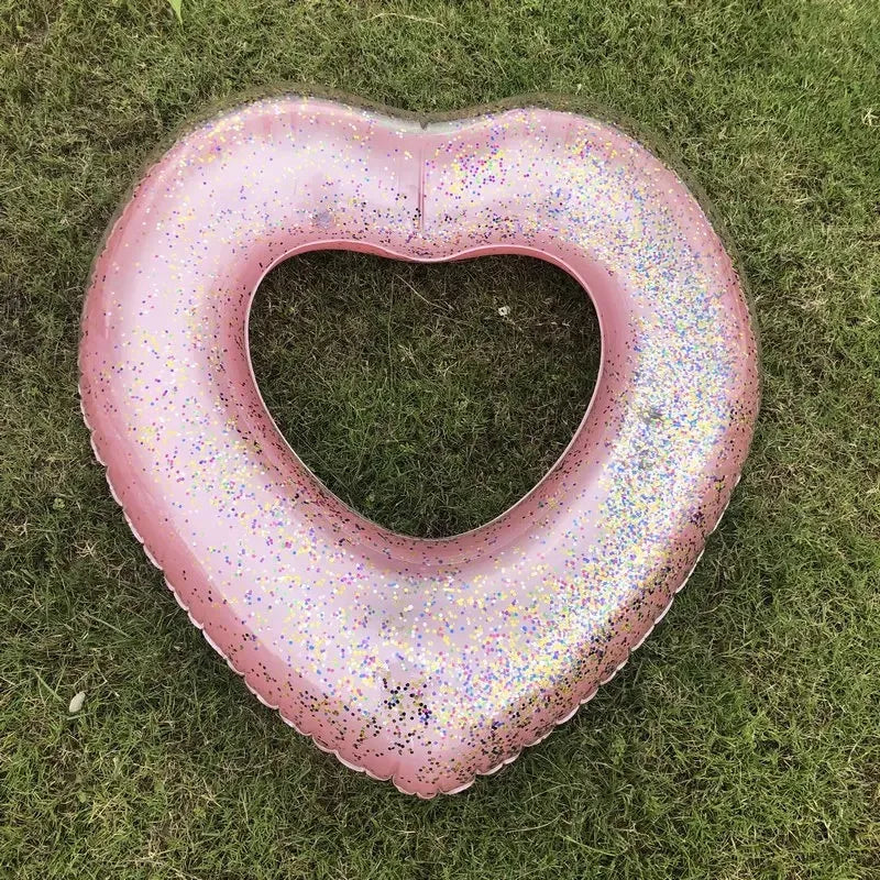 SphereGoods 90'' Sweet Heart Inflatable Swim Ring