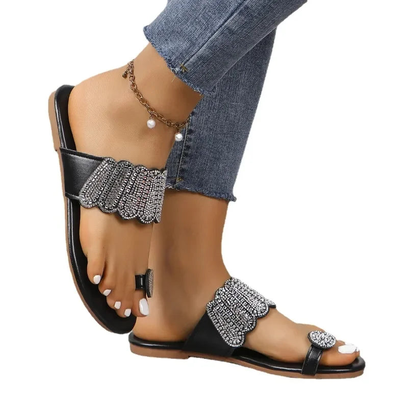 SphereGoods Bling Beach Slippers