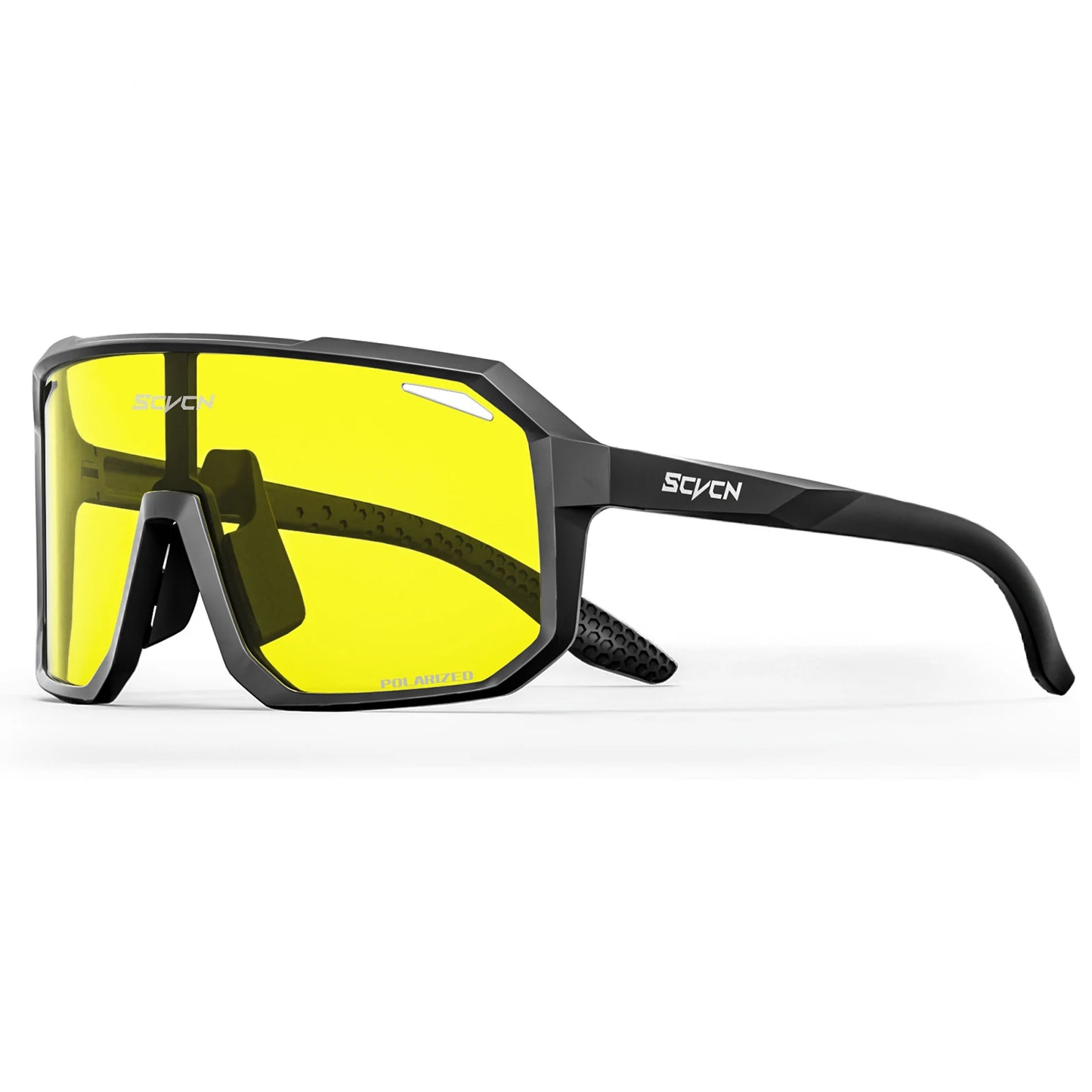 SCVCN Yellow Polarized Cycling Sunglasses – UV400 Sports Eyewear for Men & Women