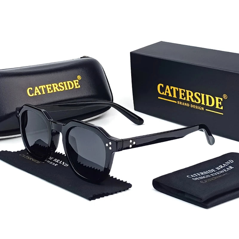 CATERSIDE Retro Polarized Sunglasses – Ultralight TR90 Frame