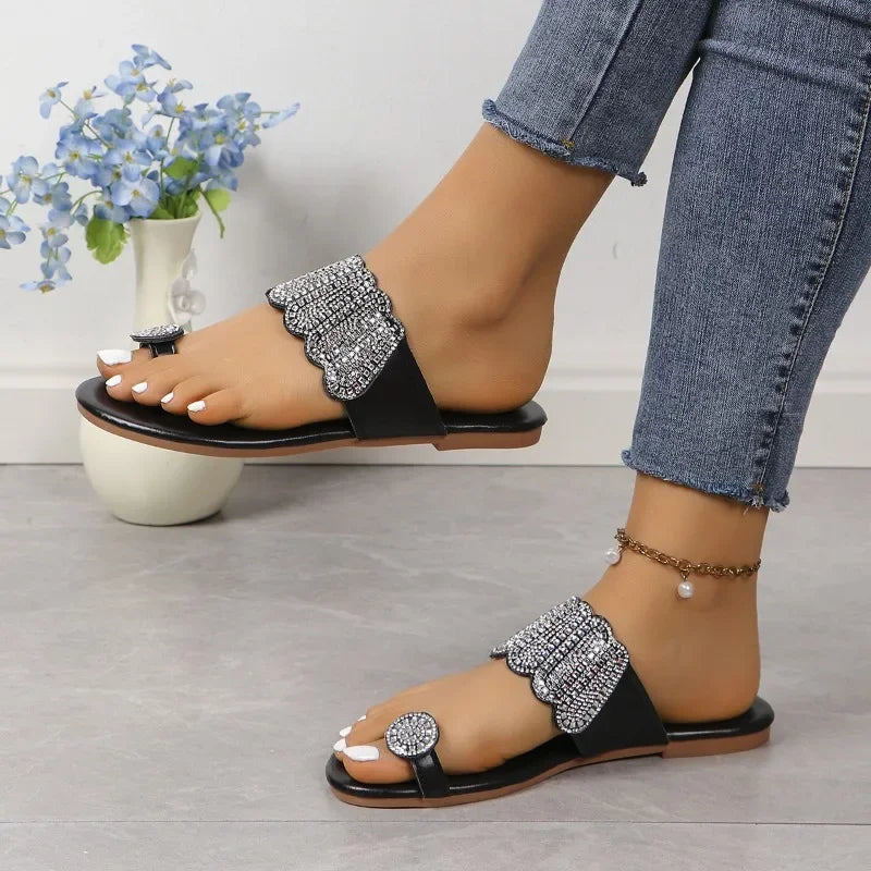 SphereGoods Bling Beach Slippers