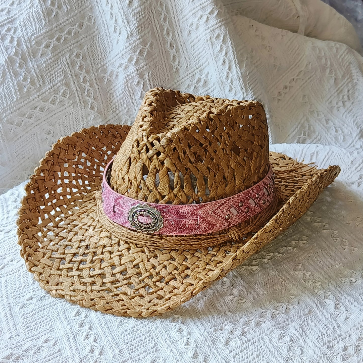 SphereGoods Natural Cowboy Hat