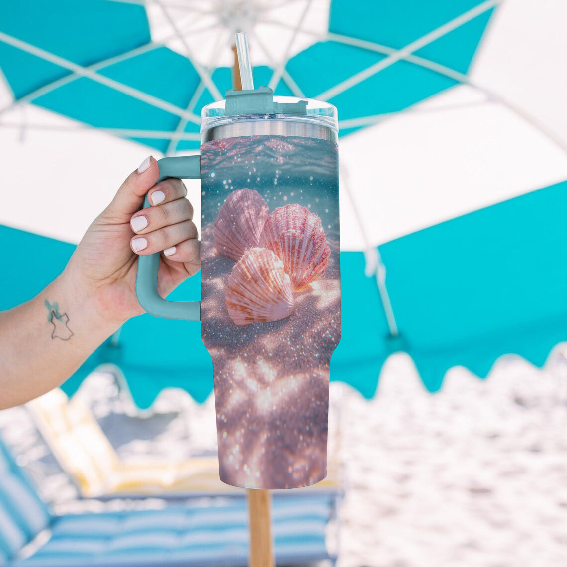 Spheregoods Tumbler Seashell Symphony