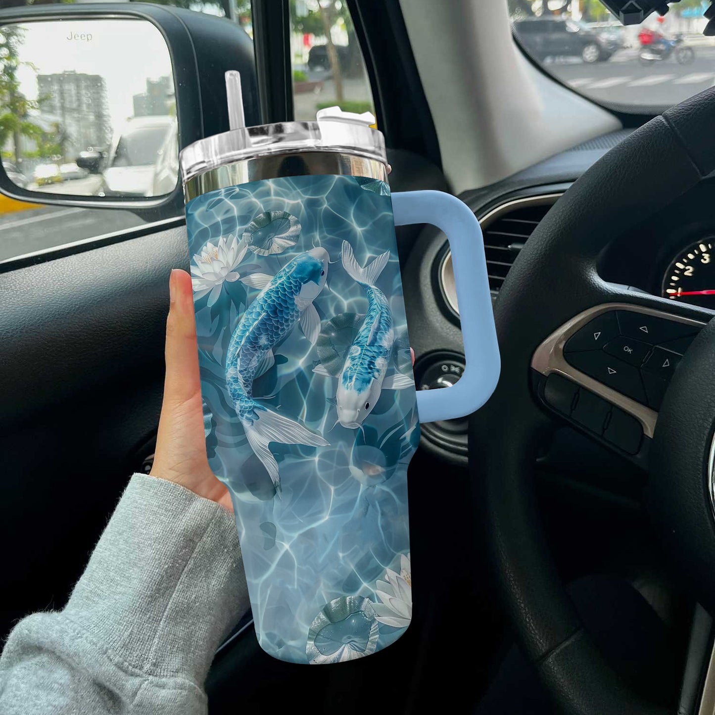Spheregoods Tumbler Serenity Koi