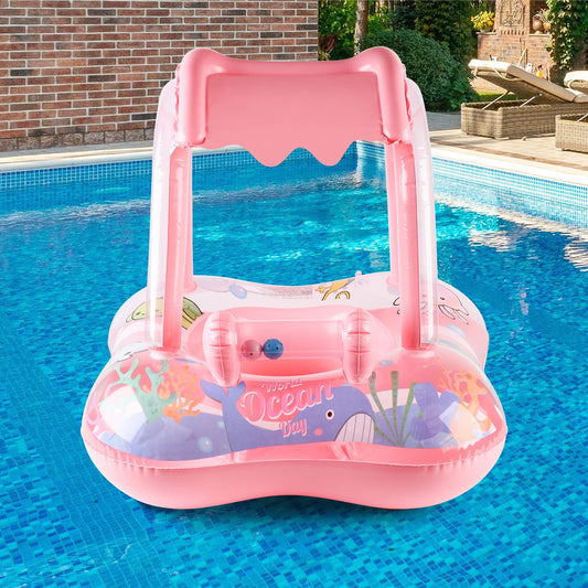 SphereGoods 1pc Baby Pool Float with Canopy – Safe & Fun Water Play