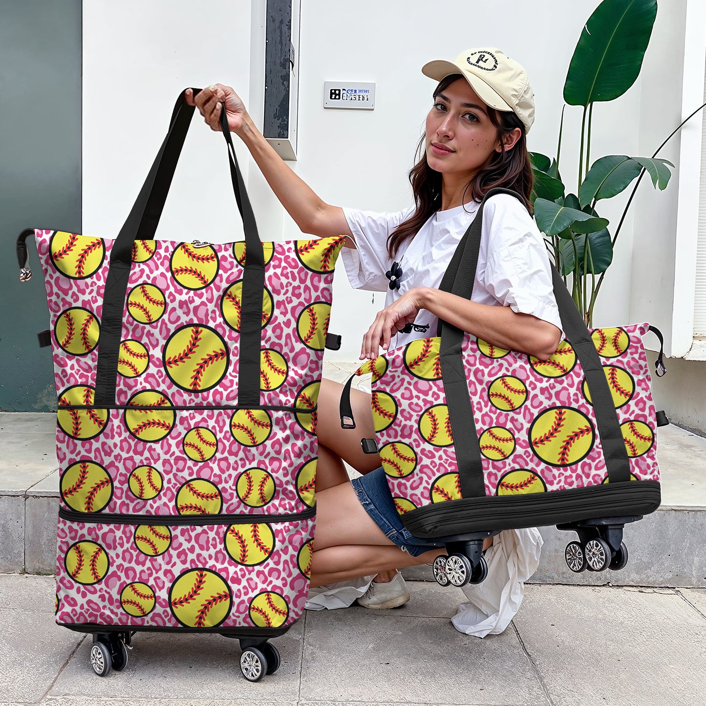 Spheregoods Luggage Bag Softball Spotted Sling