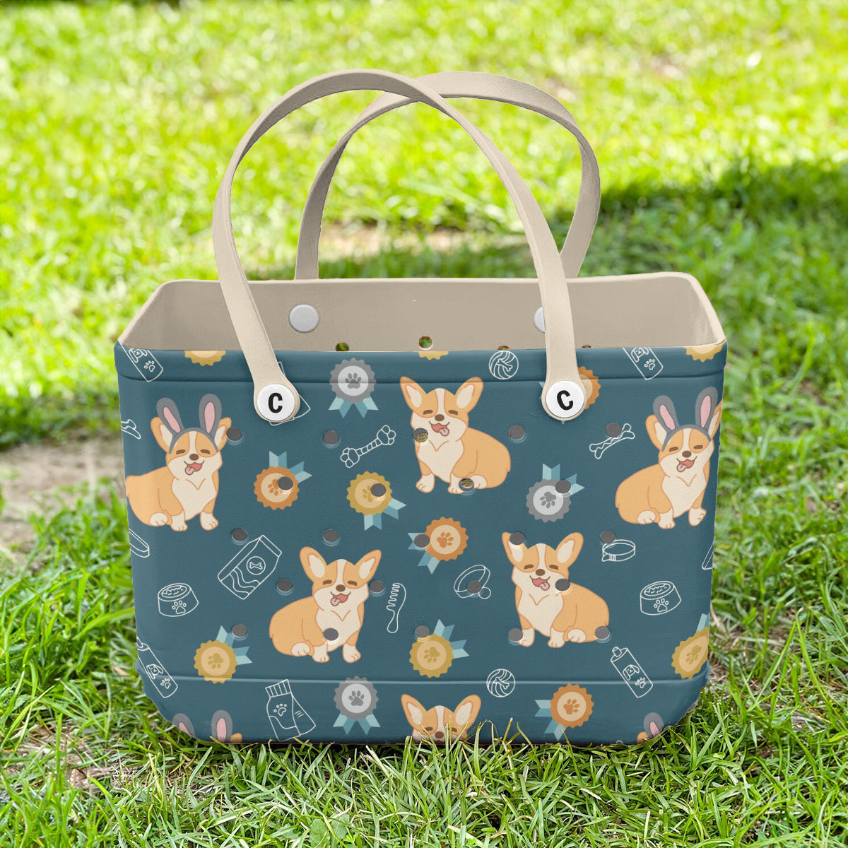 Spheregoods Cee™ Bag Playful Corgi Charm