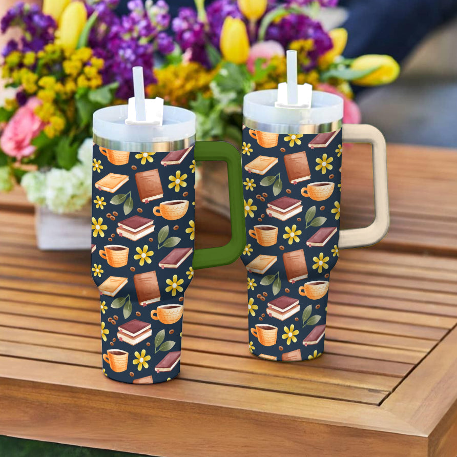 Spheregoods Tumbler Reading Floral